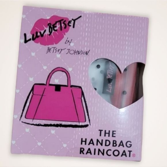 Betsey Johnson Accessories - Betsey Johnson Handbag Raincoat
